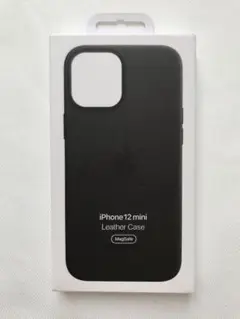 新品iPhone 12 mini レザーケース　ブラックApple正規品 ❸