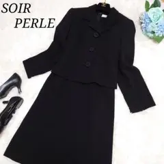 【美品】SOIR PERLE 東京ソワール 喪服 ワンピーススーツ