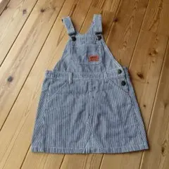 BOBSON ストライプ ジャンバースカート　120