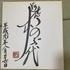 大山のぶ代 直筆サイン 落款有り 『大山のぶ代の水なんだ！？』 ドラえもん 声優 大山のぶ代 直筆サイン 落款有り 『大山のぶ代の水なんだ