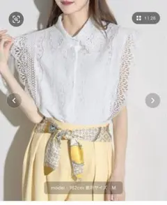 tocco closet レース付きノースリーブブラウス Mサイズ　美品