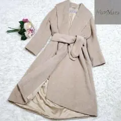 極美品 マックスマーラ マニュエラ カシミヤ100% 最高級白タグ 大きいサイズ MaxMara【極美品】XL マニュエラ 白タグ ベルト付 スーパー