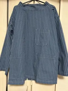 スモック ポップオーバー ストライププルオーバー