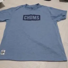 CHUMS ロゴ Tシャツ ライトブルー