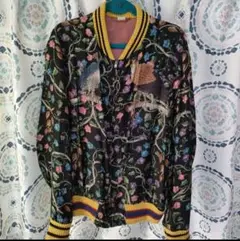 GUCCI ブルゾンジャケット 花柄 鳥 総柄