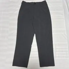ユニクロ UNIQLO タックワイドパンツ グレー L
