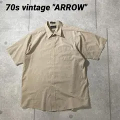【美品】70sヴィンテージ　THE ARROW COMPANY 衿芯入り　XL