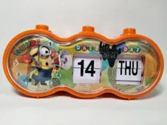 ミニオンメイド　プレミアムアラーム付　パタパタカレンダー置時計 （7-1642）