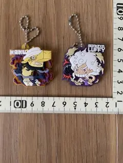ONE PIECE ラバーキーホルダー　ルフィギア５・カク