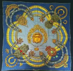 エルメス HERMES スカーフ カレ140 カシミヤシルク 宇宙