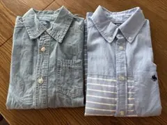 POLO他半袖シャツ 青系 子供用　140cm 2着