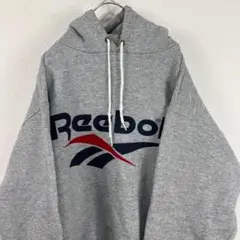 USA製 90s Reebok リーボック スウェット パーカー グレー