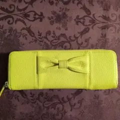 イエロー リボン付き カード入れ