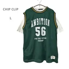 CHIP CLIP メッシュベスト&Tシャツセット　バスケットボール　綿混　L