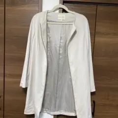 ノーカラージャケット 春アウターオフィスカジュアル　size38