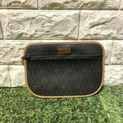 超美品 Dior ディオール ハニカム柄 ポーチ クラッチバッグ pvc