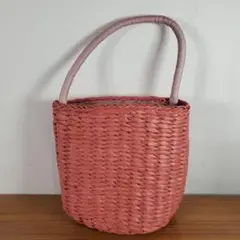 BARNEYS NEW YORK バーニーズニューヨーク かごバッグ ピンク