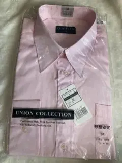 【訳あり】UNION COLLECTION ピンク ドレスシャツ M