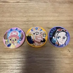 ウソップ チョッパー ロビン 刺繍缶バッジ