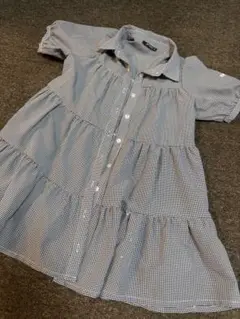 バイラビByLoveit♡ギンガムチェック 半袖ワンピース 140