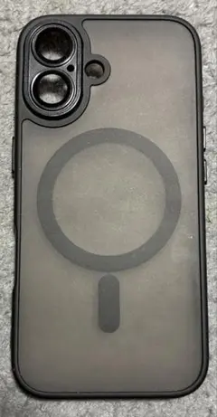 iPhone 16ケース　ブラック　半透明