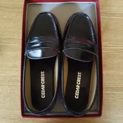 黒ローファー 23センチ 3Eワイド