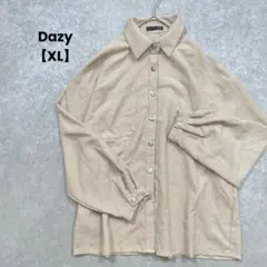 a2176＊Dazy コーデュロイジャケット　ベージュ【XL】大きいサイズ