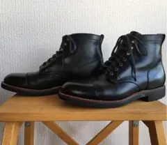 j.crew Kenton レザー キャップトゥ ブーツ US8 ブラック