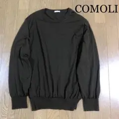 コモリ ウール100% クルーネックニット