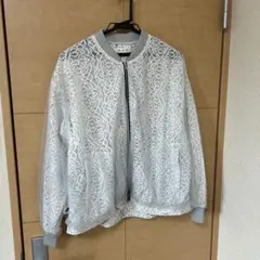 H.A.K ブルゾン　ホワイト　レース付き