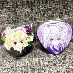 しゅごキャラ　ほしな歌唄　プリンセスカフェ　ハート缶バッジ　2種