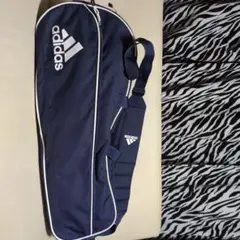 adidas ネイビースポーツバッグ 約90cmラケットケース綺麗