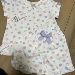 半袖パジャマ プティマイン GIRLS 女の子 キッズ ベビー 貝殻　ゆめかわ