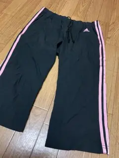 adidas ClimaLite ジャージパンツ ブラック/ピンク 36/38