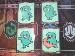ゴジラカードゲーム　ちびゴジラ　怪獣デッキ　プロモ　PRカード　4枚セット