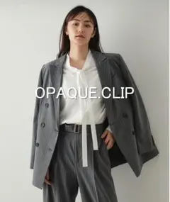 【新品タグ付き】OPAQUE.CLIP ダブルテーラードジャケット