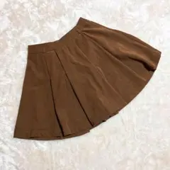 INGNI イング ＊ キュロット ミニ丈 ブラウン (M) フレアスカート
