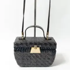 RODO ロド 2WAY ショルダーバッグ ハンド カゴバッグ ネイビー 黒