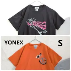 ヨネックス ▶ Tシャツ 2点セット S 黒 オレンジ バドミントン
