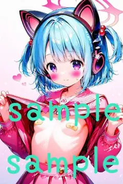 ☆650写真　ブロマイド　カード　2次元　アニメイラスト　美少女　水着　下着☆