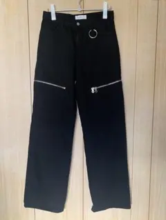 6 ADRER ダブルジップストレートデニム　M