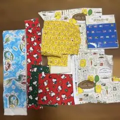4X キャラクター布　ハギレ　アリエル　キティ　ノラネコぐんだん　オマケ付き