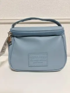 Lutique 水色ポーチ ハンドル付き