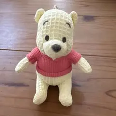 ボールチェーン ディズニー プーさん ぬいぐるみ　バッジキーチェーン ワッフル
