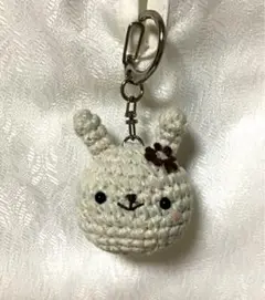 編みぐるみキーホルダー　うさぎさん♪♪