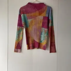 D プリーツプリーズ PLEATSPLEASE マルチカラーブラウス シャツ