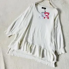 【新品】RODEO CROWNS RCWB ホワイトフリルチュニック