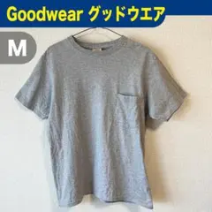 Goodwear グッドウエア ヘビーウェイト ポケット付きTシャツ グレーM