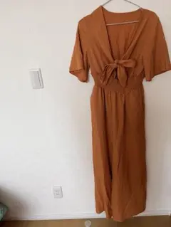 SHEIN オレンジ パンツセットアップ M