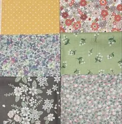 コットン小花柄生地ハギレ